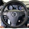 Для Fiat Bravo Doblo Opel Combo Grande Punto Linea Qubo Vauxhall DIY Аксессуар: Чехол на руль из углеродного волокна и замши