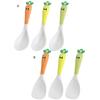 Rice Spoon Non-stick Heat Resistant Long Handle Cartoon Carrot Pattern Rice Spatula Kitchen Accessories