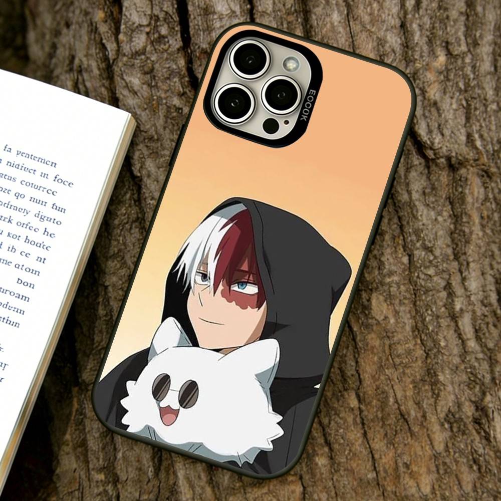 Shoto Todoroki Phone Case For iPhone 17,16,15,14,13,12,11 Plus,Pro Max,XS,Colorful Silver Black Cover