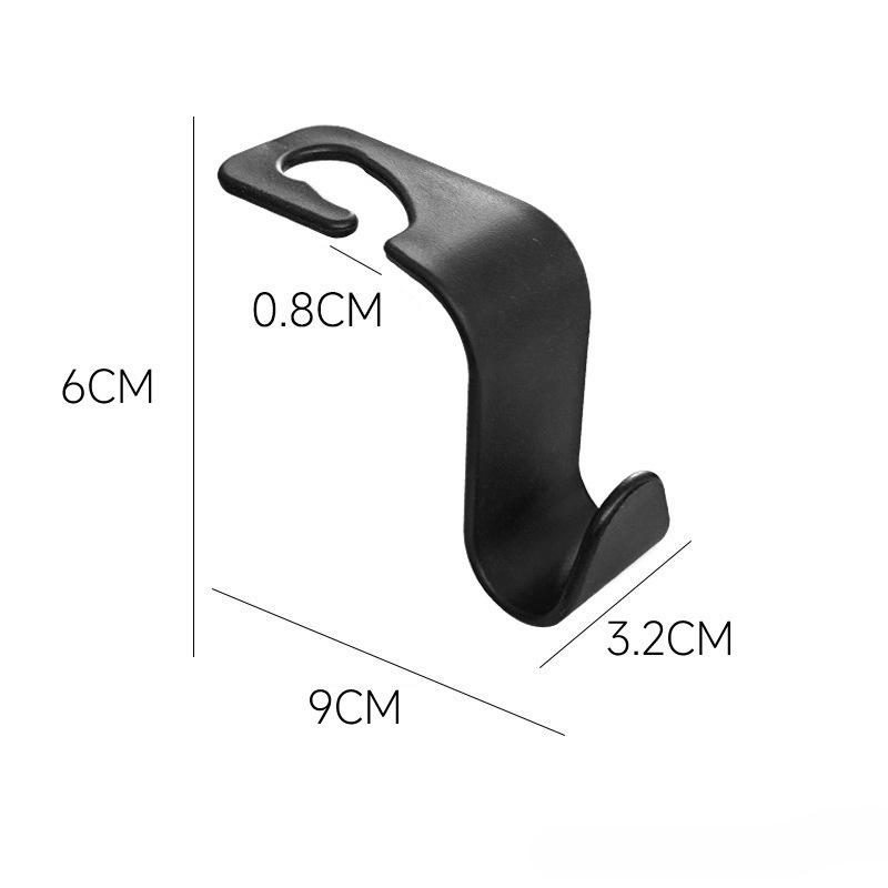 1/2/4 Pcs Universal Car Seat Hooks Auto Headrest Back Seat Hook Vehicle Storage Hanger for Handbags Grocery Bag Car Interior Accessories