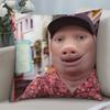 Наволочка John Pork Is Calling 3D-печать Полиэфирное волокно 40*40 см Декоративная наволочка для дивана Подарок на фестиваль