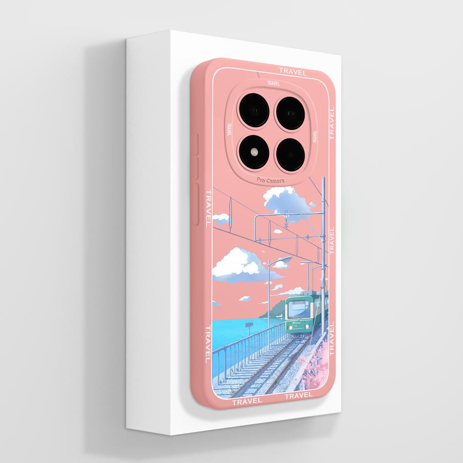 Чехол Для Redmi Note 15 Pro Plus Художественный Стиль Полное Покрытие Funda Для Redmi Note15 Чехлы Мягкий Жидкий Силикон Защита Телефона