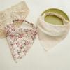 Pastoral Style Summer Print Bandana Flower Pattern Elastic Triangle Headscarf Fabric Headband