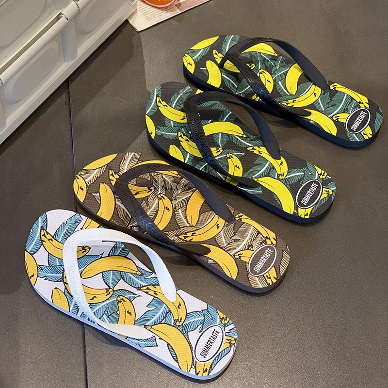 Men's Casual Flip Flops Summer New Anti-Slip Waterproof Beach Sandals Indoor Outdoor Fashion Style One Size