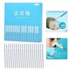 20Pcs Disposable Ear Cleaning Sticks Soft Ear Swabs Safe and Gentle Ear Cleaning Hygienic Ear Wax Removal Tool