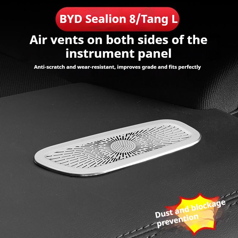 Подходит для BYD Sealion 8 Tang L Dmi/P EV Защитная крышка вентиляционного отверстия на приборной панели Защитная сетка кондиционера на центральной консоли