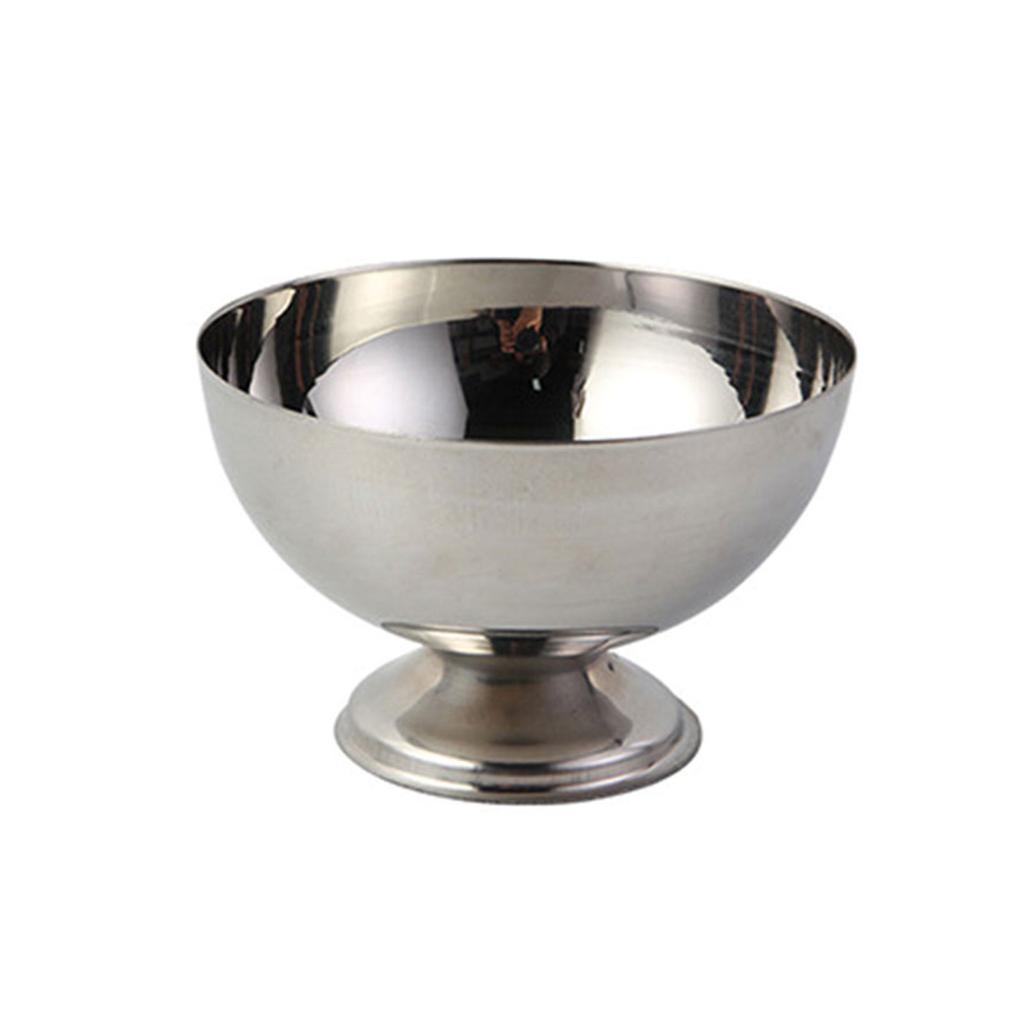 Универсальные стаканчики для мороженого, салатница, миска из нержавеющей стали, десертная тарелка для фруктов, блюда для закусок, прочные миски для вечеринок