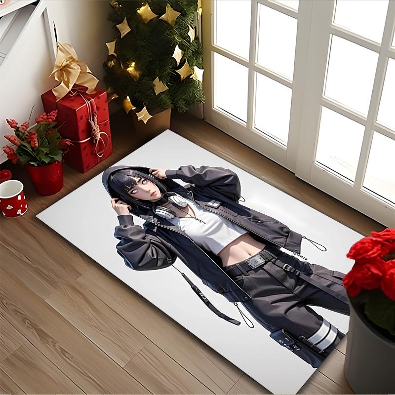 [1pc naruto Office Carpet] Easy Maintenance Chair Rug for Conference Room Use, Durable Area Sofa Floor Mat