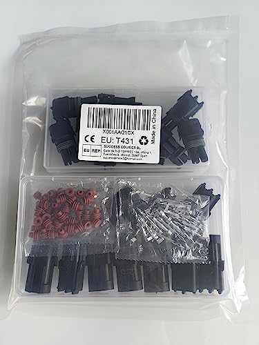 GTIWUNG 10 комплектов 2-полюсных 2-контактных водонепроницаемых соединителей, водонепроницаемый соединительный комплект, корпус из нейлона PA66 2,5 мм