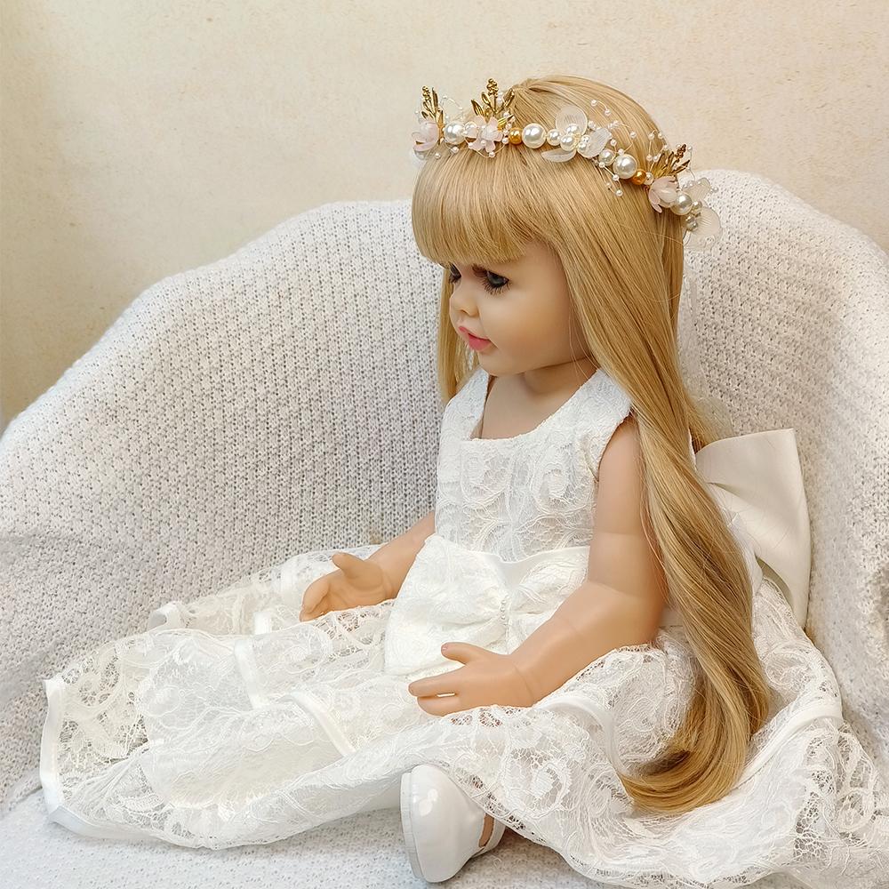 55 см кукла реборн, реалистичная силиконовая кукла всего тела, кукла реборн для девочек, новорожденная принцесса, Bebe, подарки на день рождения для ребенка