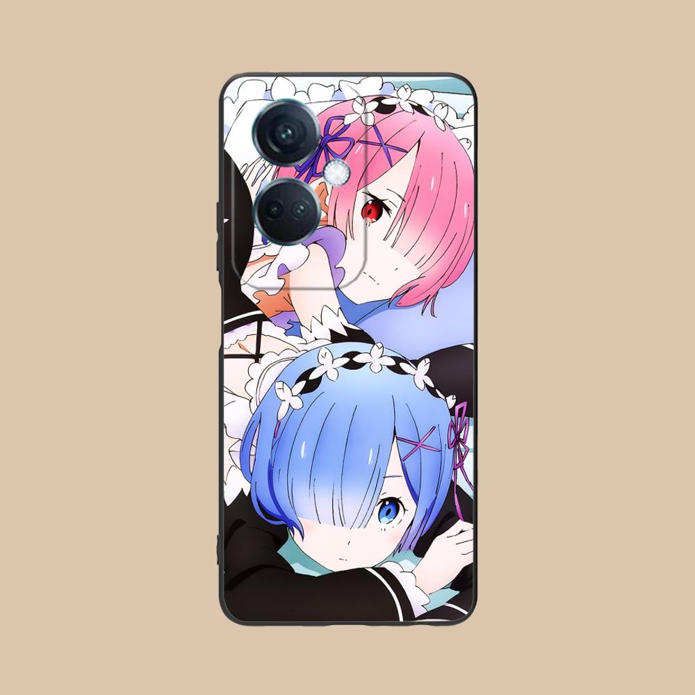 Чехол для мобильного телефона ReZero Rem Ram из матового ТПУ для OPPO Find X9 X8 X7 X6 X5 X3 X2 Plus s Pro Ultra Lite, цветная печать