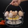Three-Layer Stainless Steel Food Steamer Rack with Handles Pressure Cooker Eggs Steaming Rack Tray Cookware Kitchen Accessories