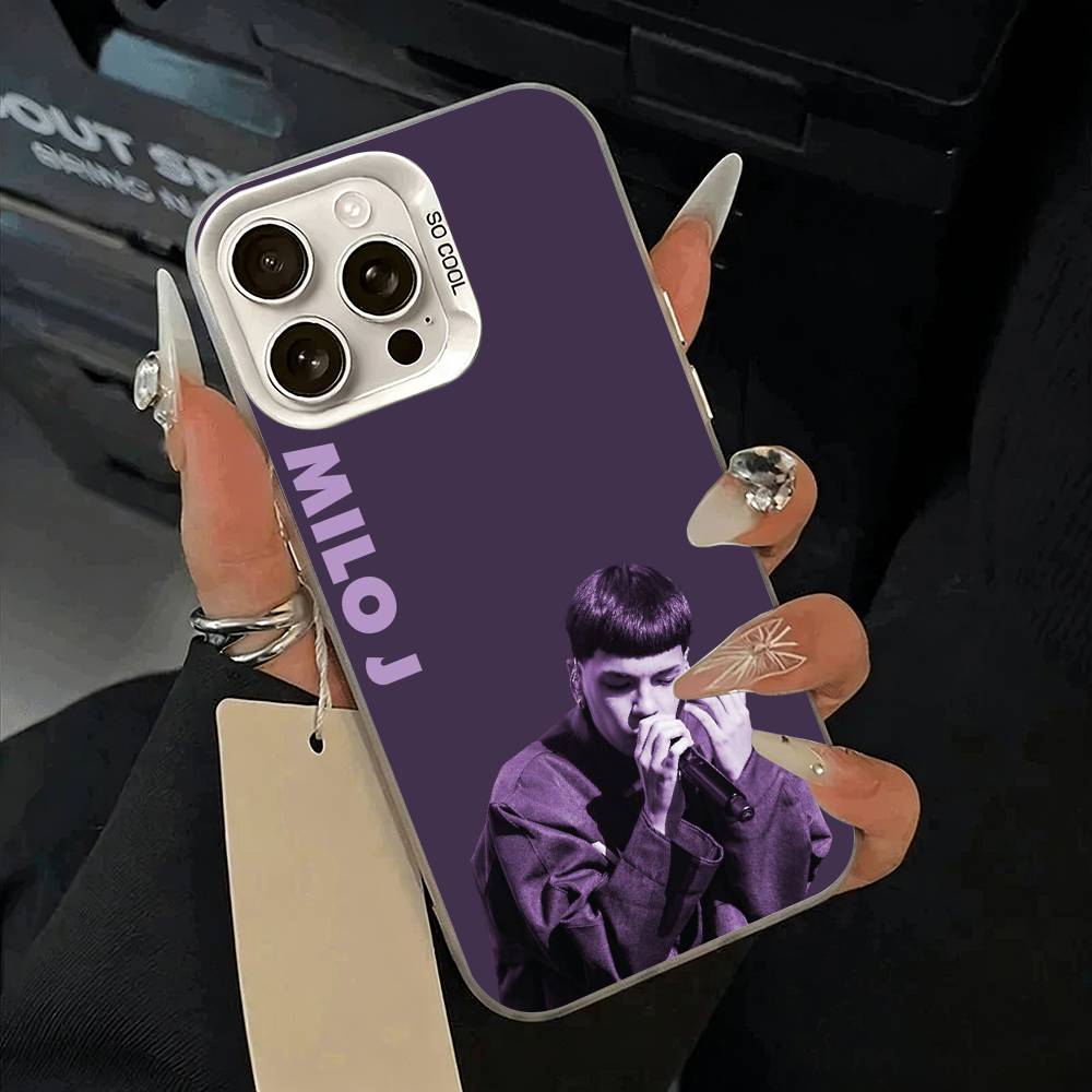 Top Gen Z artist Singer M-Milo Phone Case For iPhone 11 12 13 14 15 16Pro Max Plus white Sliver Phone Cover