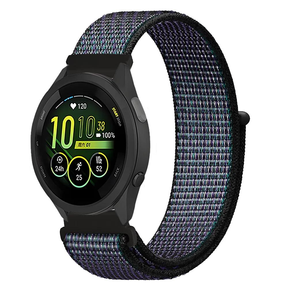 Плетеный нейлоновый ремешок-петля 20 мм 22 мм для Garmin Forerunner 165 55 965 265 255 955 Venu 3 Браслет Garmin Active/Vivoactive 5