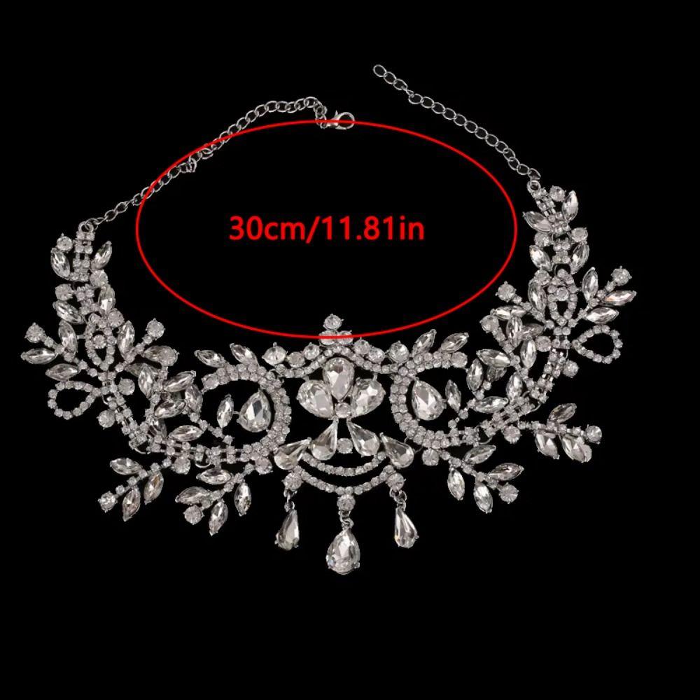 Forehead Crystal Tassel Headband Luxury Bridal Tiaras Head Chain  Formal Events
