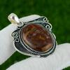 Gift For Her 925 Sterling Silver Natural Noreena Jasper Gemstone Jewelry Pendant