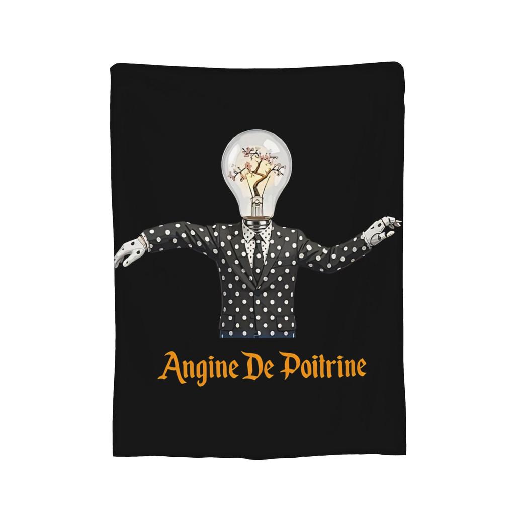 Плед-покрывало из кораллового флиса с принтом Angine De Poitrine, декоративный, многофункциональный, мягкий плед для кровати, спальни, коврик