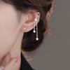 Good Morning Double-Layer Ear Cuff: Stylish No-Piercing Star Tassel with Sparkling Diamonds for Women