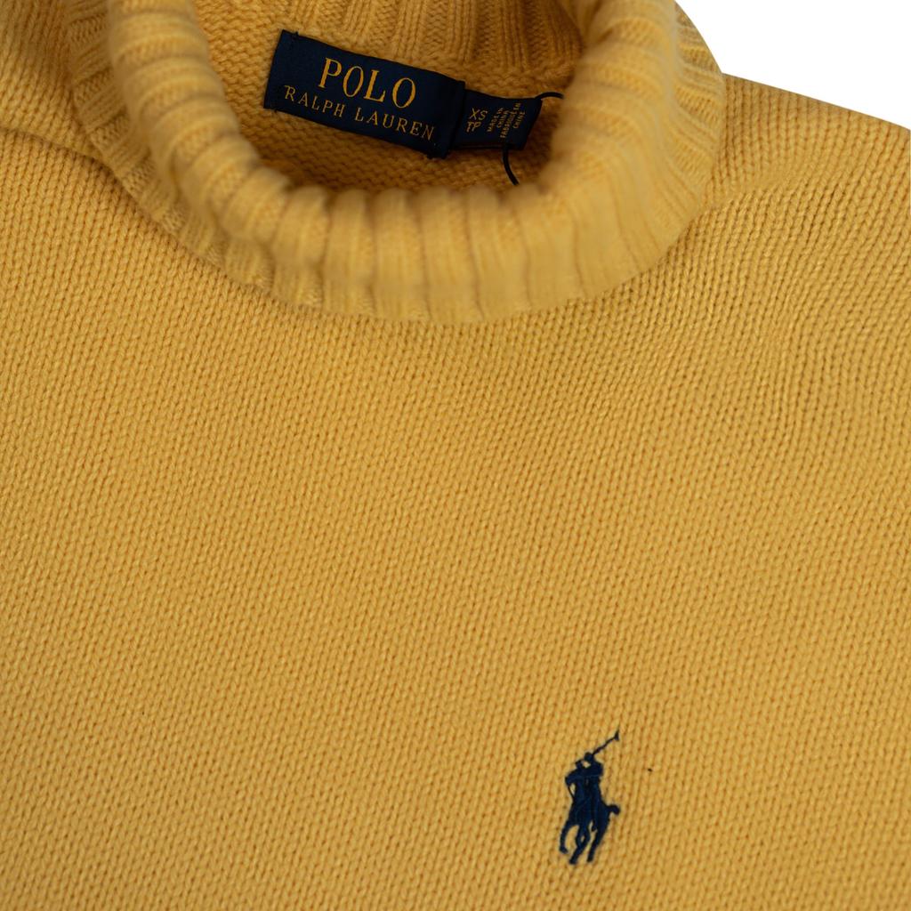 Polo Ralph Lauren Small Pony Logo Embroidered High Neck Knitted Wool Sweater Men Sweater 710777848-002