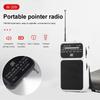 Portable Pointer Radio Handheld AM FM Radio Receiver Built-in Speaker 2 Band Stereo Radio Battery Operated Telescopic Antenna