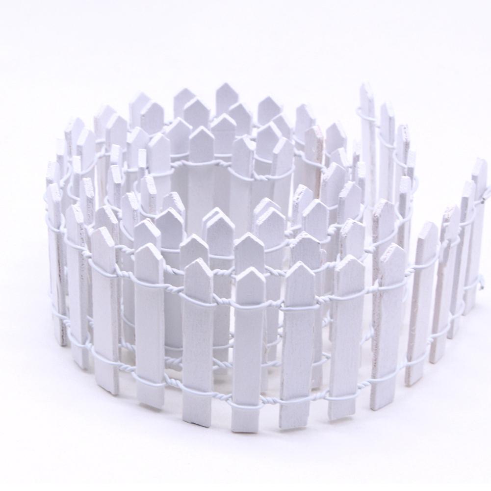 Tiny Landscape Fence Doll House Gardening Decoration Fence Wooden Fence 5x90cm DIY Crafts For Adorning Succulents Flower Pots