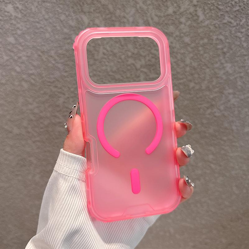 Matte Candy Magnetic Wireless Charging Transparent Case For iPhone 17 Air 17 Pro Max For Magsafe Shockproof 3 in 1 Armor Cover