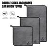 Car Logo Badge Microfiber Wash Towel Cotton Soft Cleaning Rag Drying Cloth For Mitsubishi Asx Lancer L200 Pajero Sport Attrage