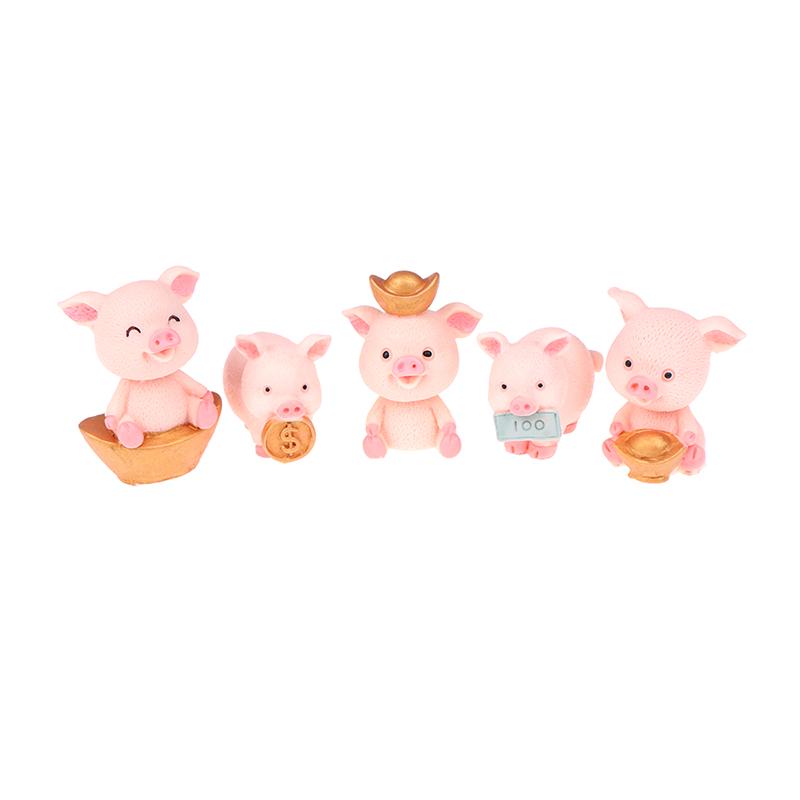 Миниатюрная фигурка Свинки Фортуны, сказочный сад, декор для кукольного домика, микропейзаж