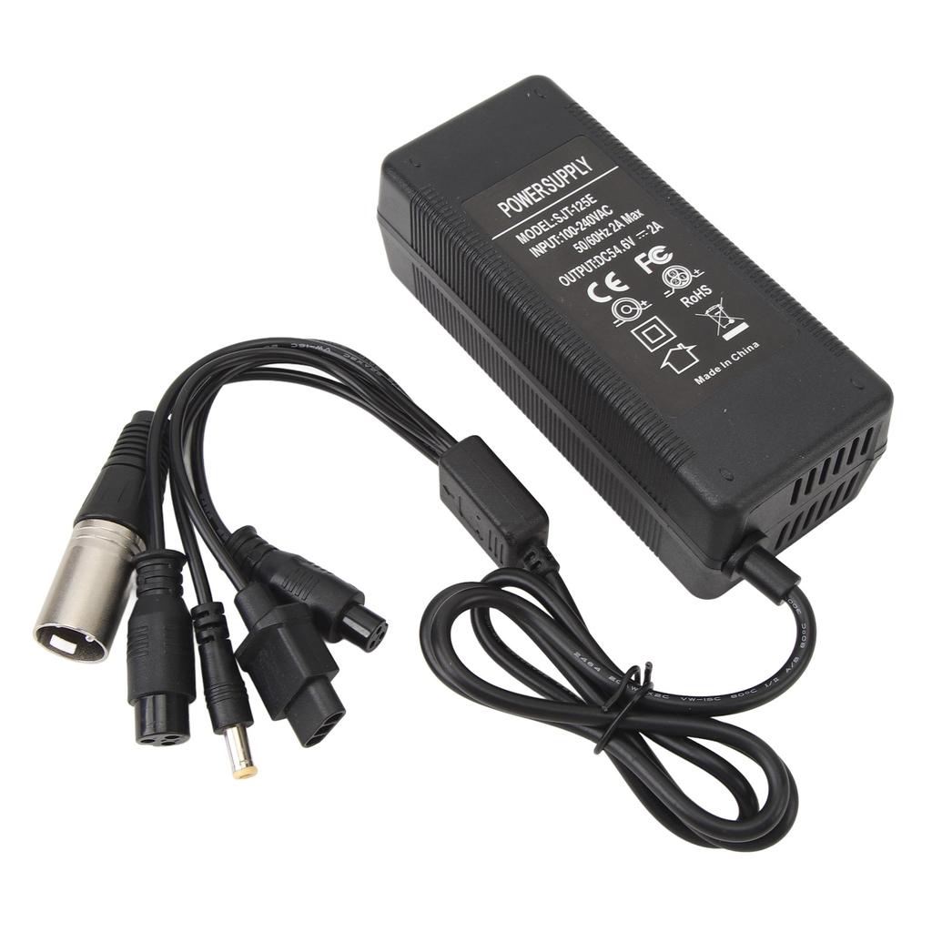 54.6V 2A Charger 1 To 5 Lithium Battery Charger GX16 GX12 DC NIU XLR Battery Power Supply Adapter