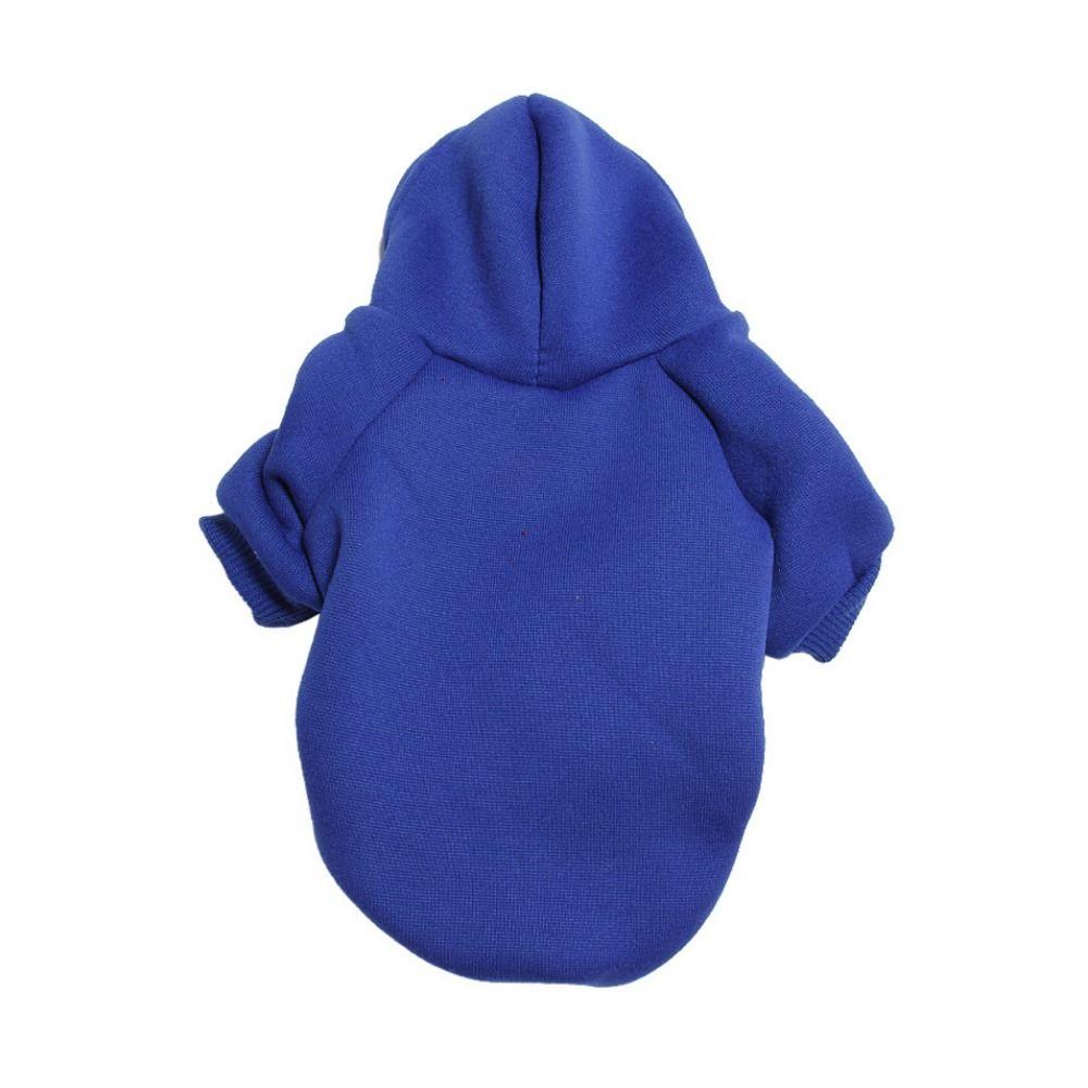 Теплая однотонная толстовка с капюшоном для домашних животных, удобные толстовки с капюшоном для собак, свитер, пальто для щенков, толстовка на осень