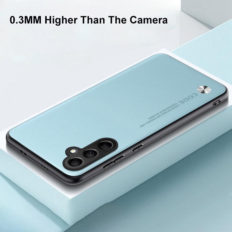 Роскошный чехол из искусственной ПУ кожи для Samsung Galaxy M14 5G Задняя крышка Матовый силиконовый чехол для телефона с полной защитой для Samsung M14 5G Coque