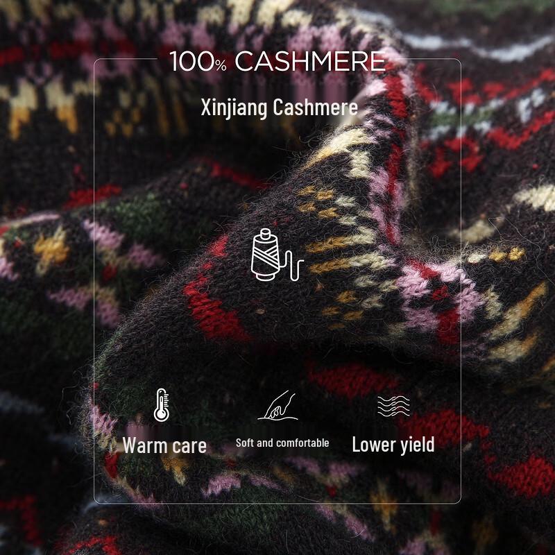 Женский кашемировый свитер в стиле Fair Isle