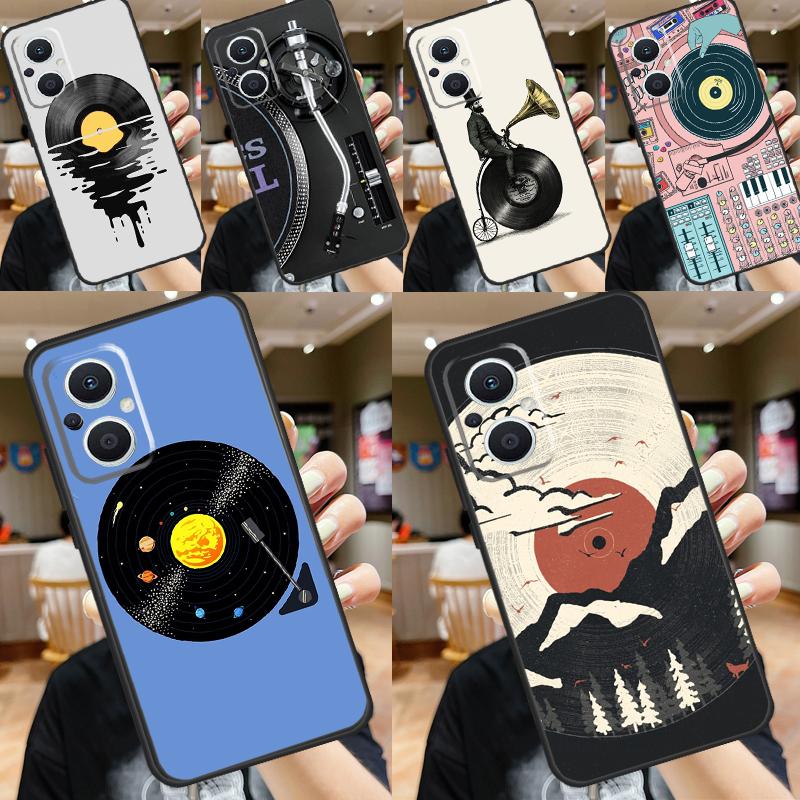 Vinyl Record Retro Case For OPPO Reno 10 Pro 11F 4Z 5Z 8T 4 5 6 7 8 Lite OPPO Find X2 X3 Neo X5 X6 Pro Cover