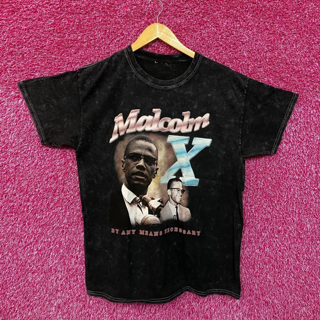 Malcom X By Any Means Necessary American Legend Tee L