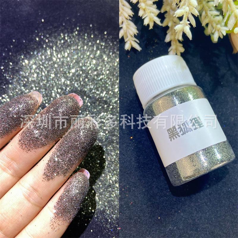 Блестящая пудра для ногтей 0,2 мм для самостоятельного нейл-арта с быстросохнущим клеем Crystal, маслом Quicksand и наполнителем Mahjong