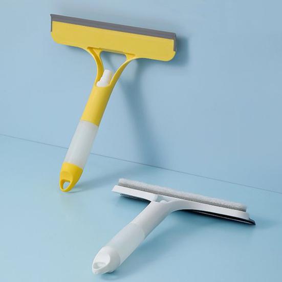 Glass Wiper 3-In-1 Window Cleaning Scraper with Spray Bottle Ergonomic Handle Window Wiper All-Purpose Cleaner Tool