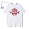 Summer Fashion Heavyweight Retro Men's English Letters 100% Cotton Printed Round Neck High-quality Casual Fitness Street T-shirt
