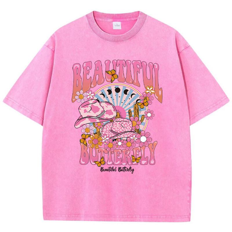 Женская хлопковая стираная футболка с принтом «Красивый и сияющий мир», летняя уличная футболка с коротким рукавом, женская одежда больших размеров