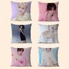 Korean Singer C-ChaewonS Pillow Covers Cartoon Sofa Decorative Home Double-sided Printing Short Plush Cute Cushion Cover
