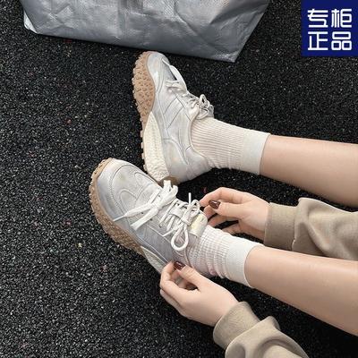 Туфли на платформе для папы женские весна 2025 новые ретро старые немецкие кроссовки женские универсальные спортивные и повседневные туфли увеличивают рост