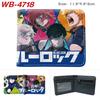 Blue Lock Anime Card Holder Colorful Print Short Wallet Folded Leather Purse 1pcs