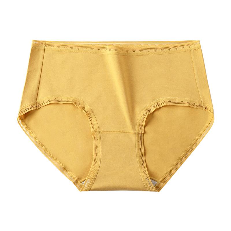 Длинное штапельное хлопковое женское нижнее белье, антибактериальное удобное дышащее нижнее белье, модные треугольные брюки