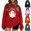 Women's Halloween Print Pullover Round Neck Drop Shoulder Long Sleeved Blouse