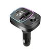 Bluetooth 5.0 Автомобильный FM-передатчик с регулировкой на 180 градусов, двухканальный USB-плеер, зарядное устройство для Mp3, беспроводной светильник Type-C, громкая связь