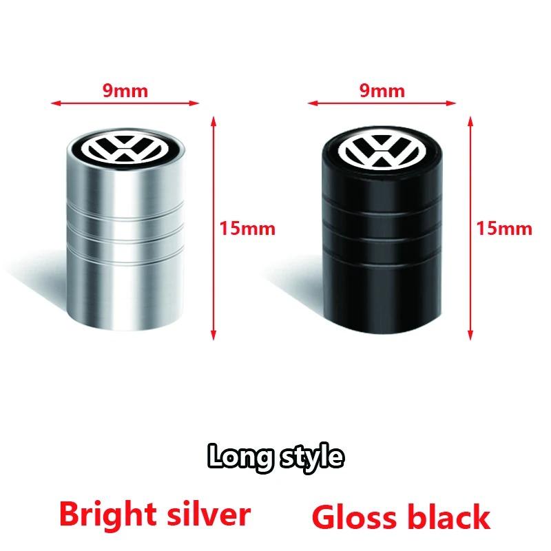 For Volkswagen b44Pcs Meta Alloy Car Tire Valve Stem Air Caps Cover For VW Volkswagen Golf Polo Passat Tiguan Touran Jetta GTI Car Accessories