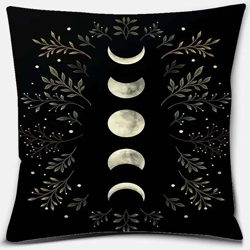 Moon and Star Pattern Pillowcase Office Living Room Home Pillowcase Car Ornaments