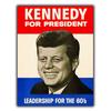 Джон Ф. КЕННЕДИ В ПРЕЗИДЕНТЫ ЗНАК МЕТАЛЛИЧЕСКАЯ ПЛАСТИНКА presidential campaign printАлюминий