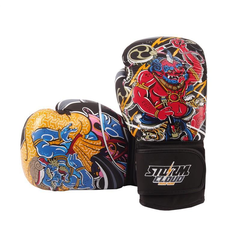 StormCloud Boxing Pro Daisho FUJIN & RAIJIN 16oz Genuine Leather Boxing Gloves