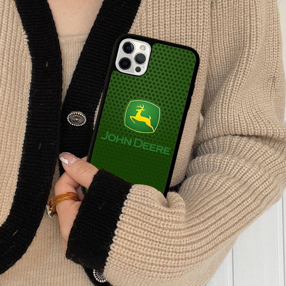 Зеленый Грузовик J-John Трактор D-Deeres Для IPhone 11 12 13 14 15 16 17 Pro Max Plus Ударопрочные Задние Чехлы для Телефона TPU+PC