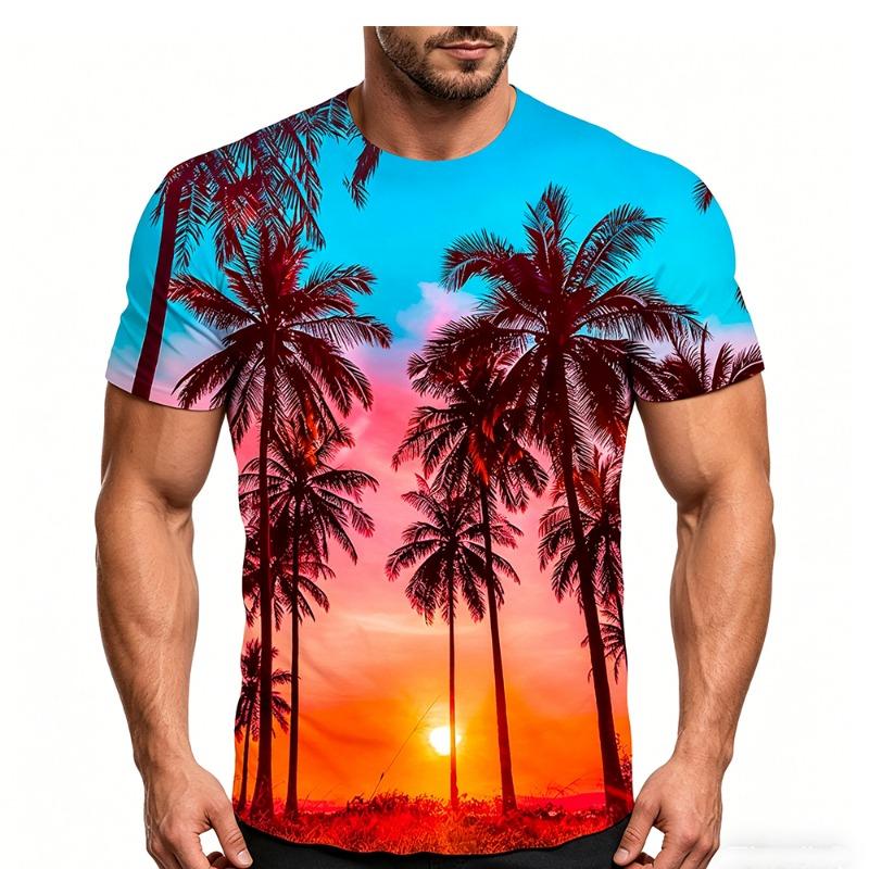 2026 New Men's 3D Printed Fashion Short-Sleeve T-ShirtNovel Casual Short-SleeveBreathable andQuick-Drying for Sports and Fitness